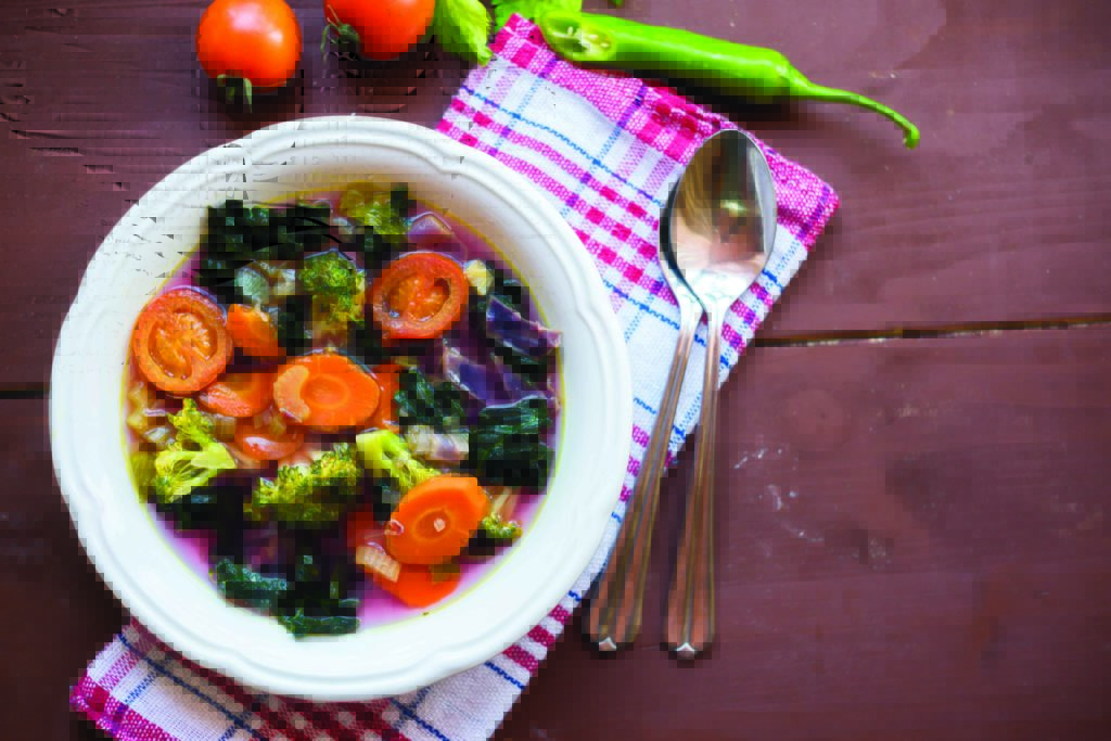 Healthy eating option on the road - vegetables